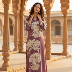 Rich Grape Purple Cotton Kurta Set with Refined Comfort
