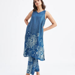 Women Blue Viscose Rayon Kurta Set for Daily & Casual Wear