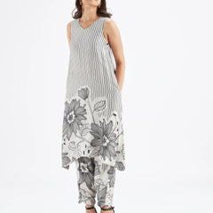 Women White Viscose Rayon Kurta Set for Daily & Casual Wear