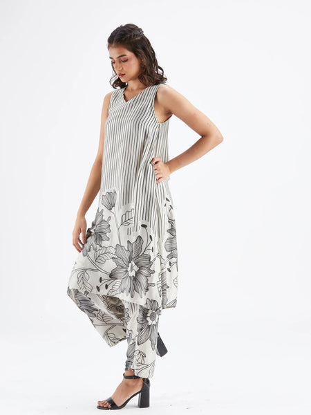 Women White Viscose Rayon Kurta Set for Daily & Casual Wear