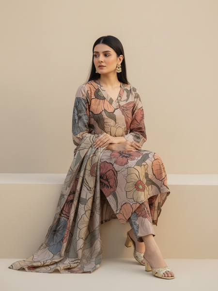 Women Brown Viscose Rayon Kurta Set for Daily & Festive Wear