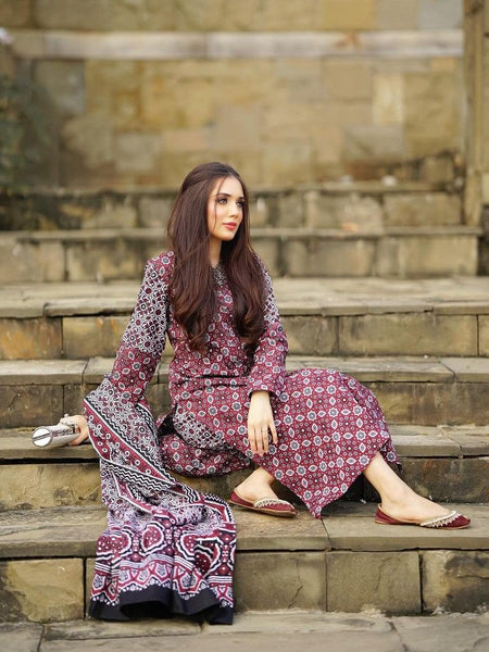 Women Maroon Viscose Rayon Kurta Set for Daily & Festive Wear