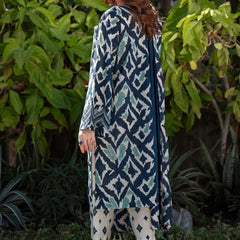 Women Blue Viscose Rayon Kurta Set with Elegant Ethnic Look