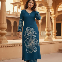 Women’s Blue Kurta Set