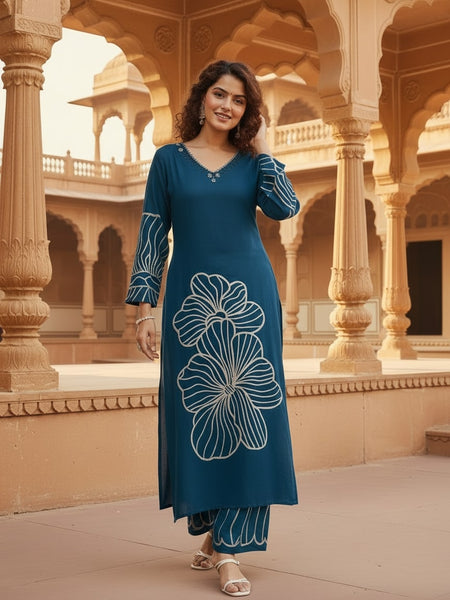 Women’s Blue Kurta Set