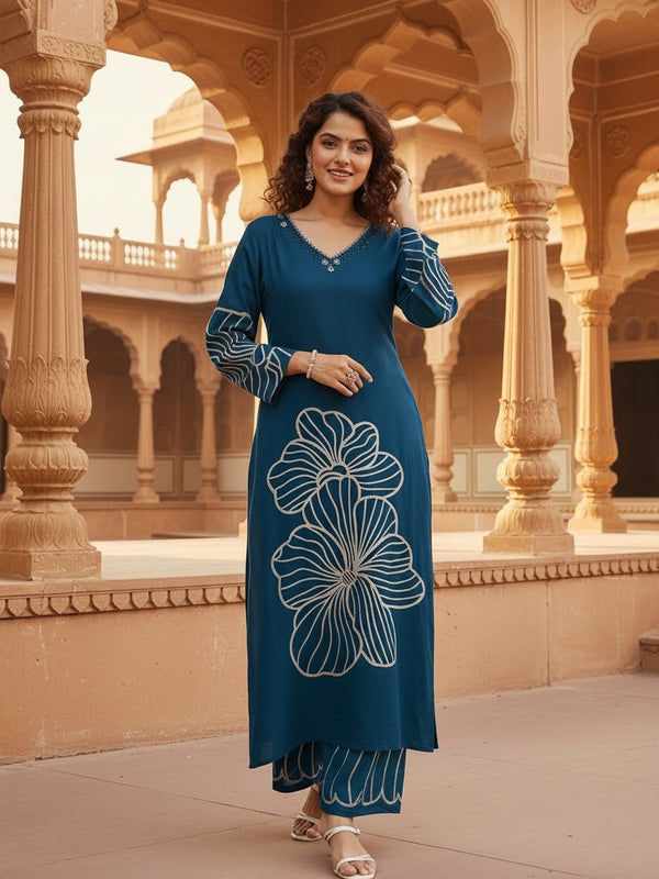 Women’s Blue Kurta Set