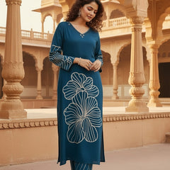 Women’s Blue Kurta Set