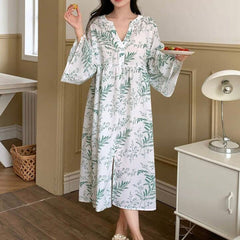 Women White Printed Midi Dress 