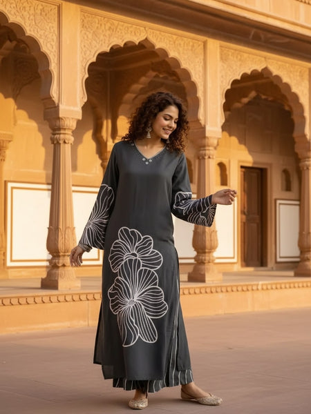 Women’s Grey Kurta Set