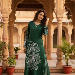 Women’s Green Kurta Set