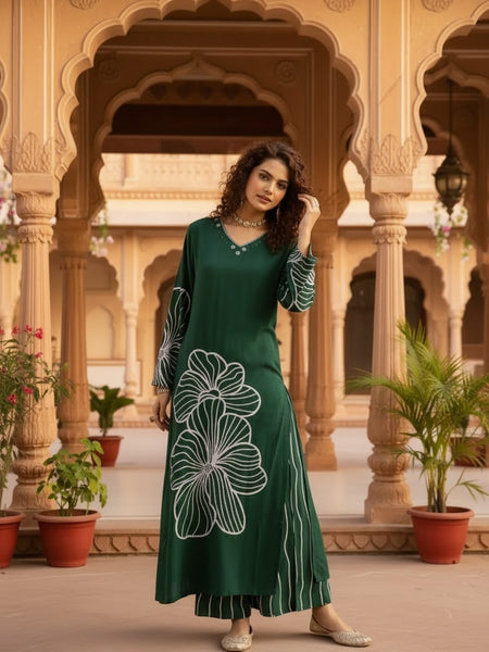 Women’s Green Kurta Set
