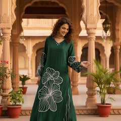 Women’s Green Kurta Set