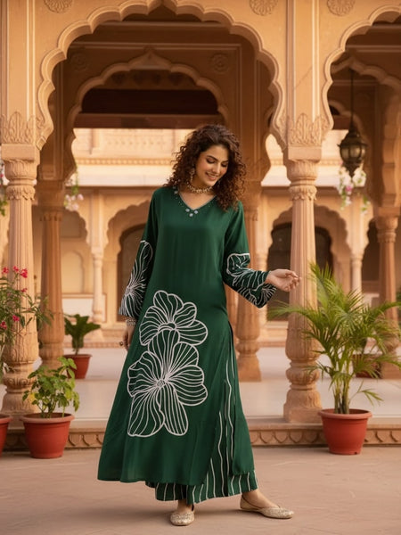 Women’s Green Kurta Set