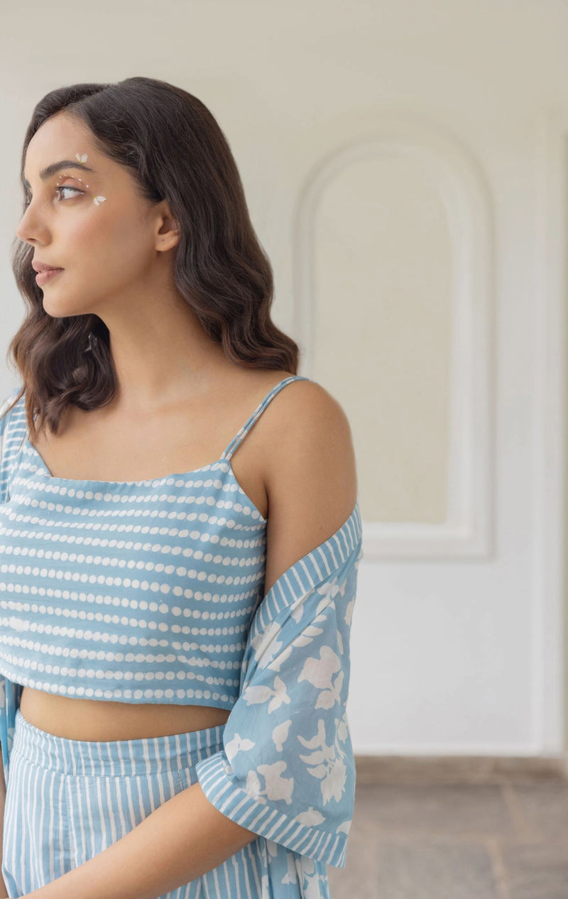 Women Sky Printed Co-ord Set Zoom