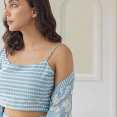 Women Sky Printed Co-ord Set Zoom
