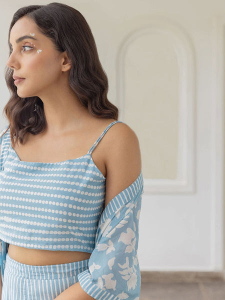Women Sky Printed Co-ord Set Zoom