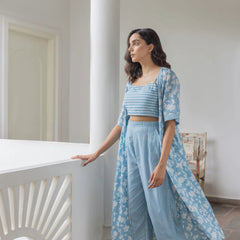 Women Sky Printed Co-ord Set side
