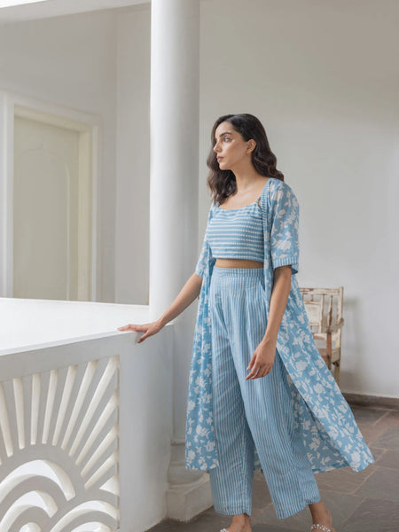 Women Sky Printed Co-ord Set side