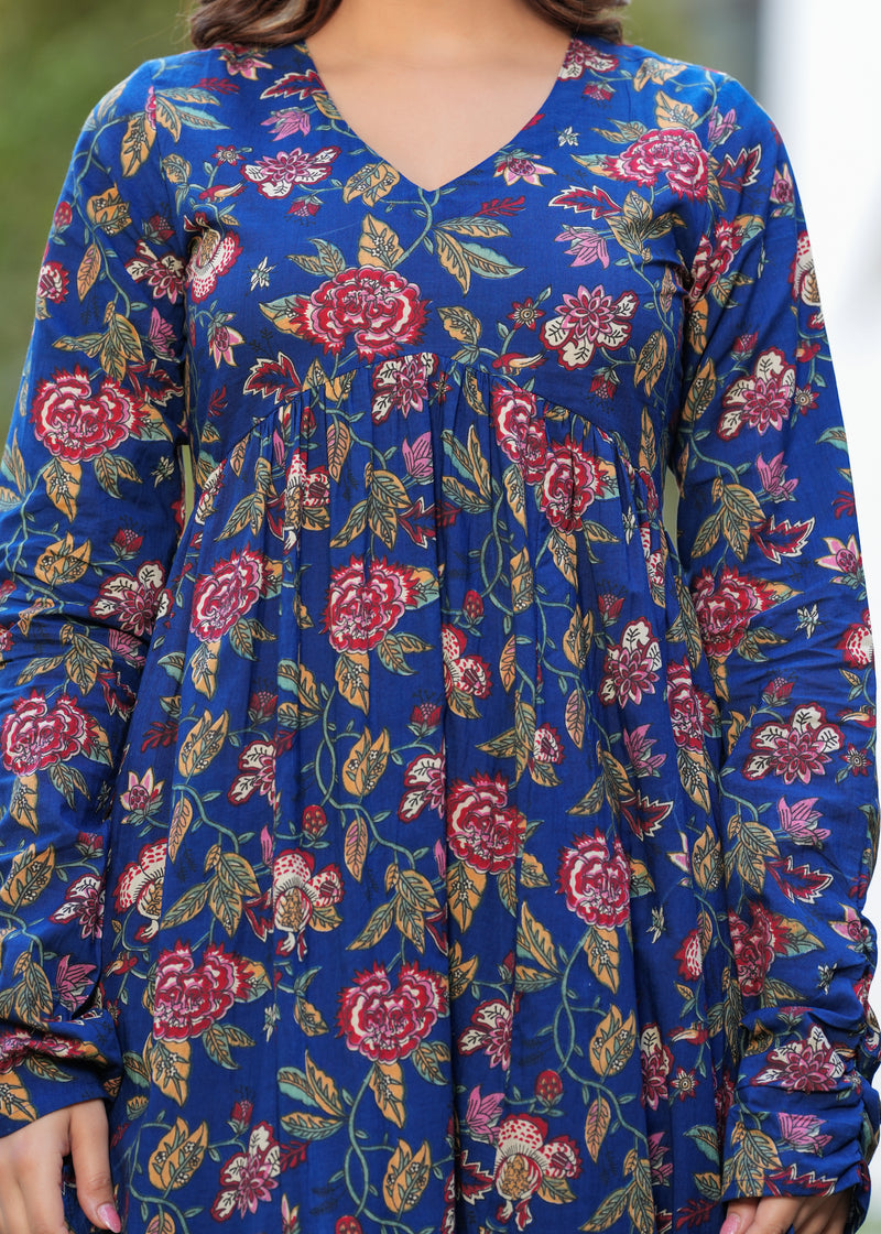 Women Ethnic Motifs Printed Tiered Anarkali Kurta Set