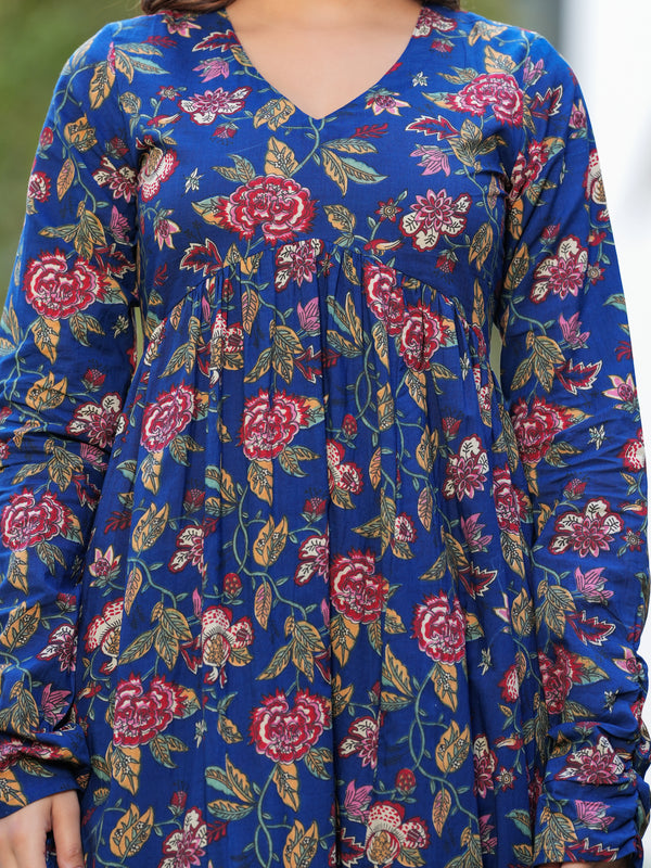 Women Ethnic Motifs Printed Tiered Anarkali Kurta Set