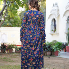 Women Ethnic Motifs Printed Tiered Anarkali Kurta Set