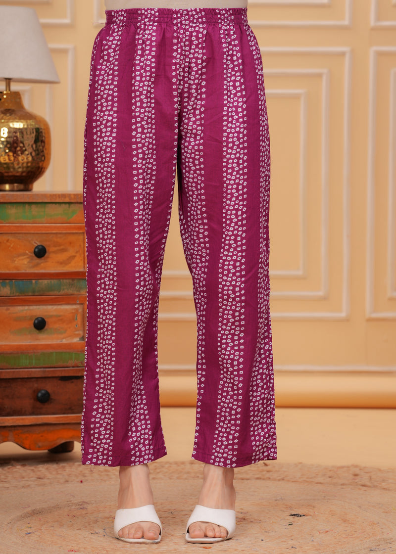 Purple Cotton Anarkali Kurta Set – Elegant & Comfortable Ethnic Wear