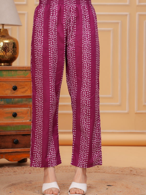 Purple Cotton Anarkali Kurta Set – Elegant & Comfortable Ethnic Wear