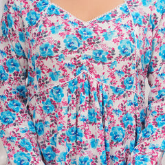 Blue Cotton Anarkali Kurta Set – Elegant & Comfortable Ethnic Wear