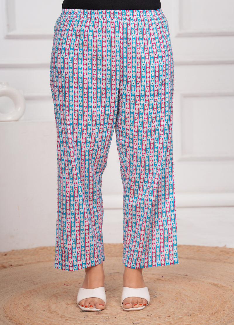 Blue Cotton Anarkali Kurta Set – Elegant & Comfortable Ethnic Wear