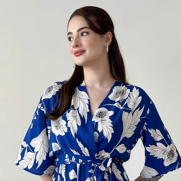 Women Rayon Flare Dress side1