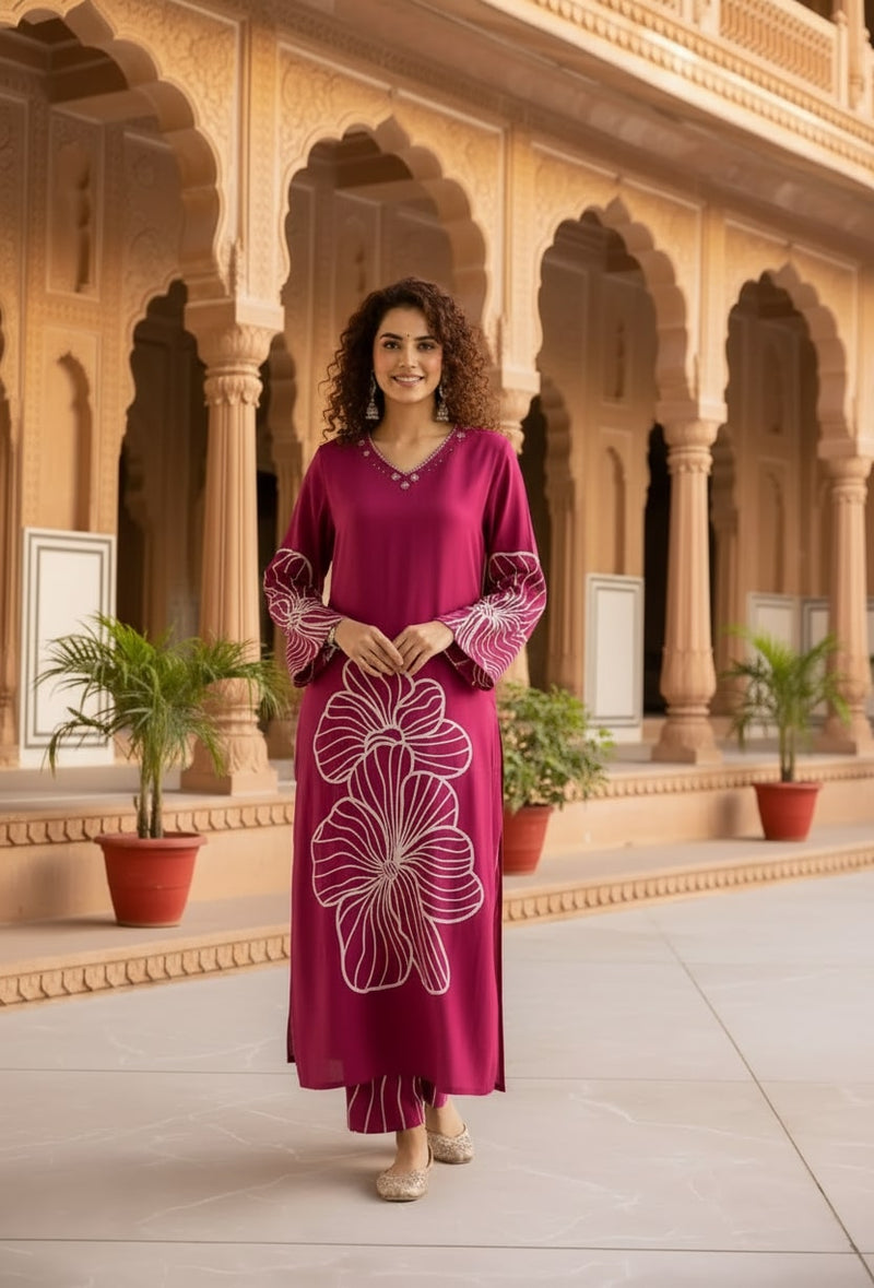 Women’s Pink Kurta Set
