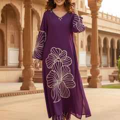 Women’s Purple Kurta Set