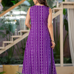 Soft Purple Viscose Rayon Kurta Set with Everyday Grace