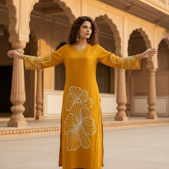 Women’s Yellow Kurta Set