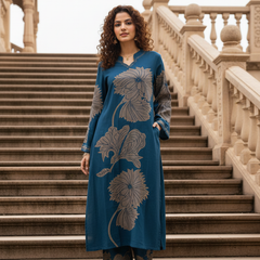 Classic Indigo Blue Cotton Kurta Set with Everyday Ease