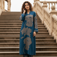 Classic Indigo Blue Cotton Kurta Set with Everyday Ease