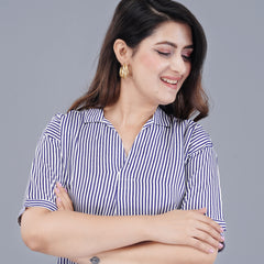 MANOJAVA Women Blue Rayon A-Line Dress