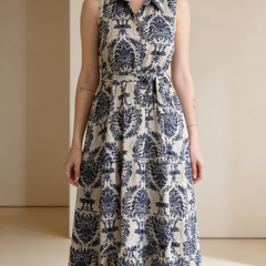 Female Printed Rayon Fit & Flare Dress