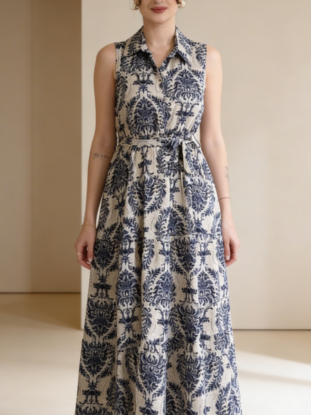 Female Printed Rayon Fit & Flare Dress