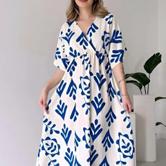 MANOJAVA Women White Cotton Fit & Flare Dress