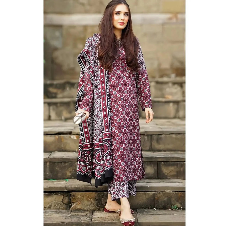 Women Maroon Viscose Rayon Kurta Set for Daily & Festive Wear